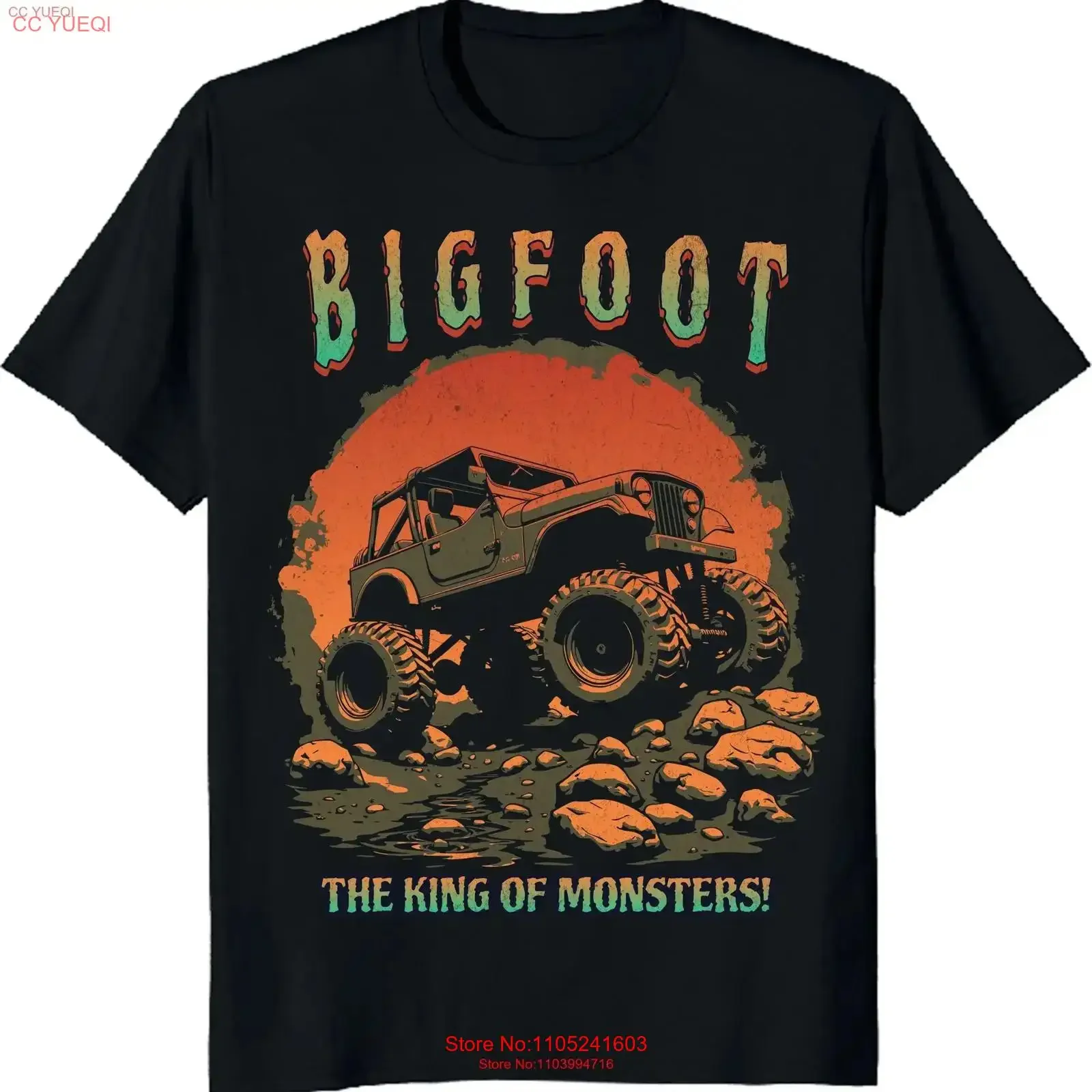Bigfoot Adventure Heavy Cotton T Shirt Off Road 4x4 Sasquatch Hiking Outdoor Nature Mountain Walker vintage Washed Comfortable