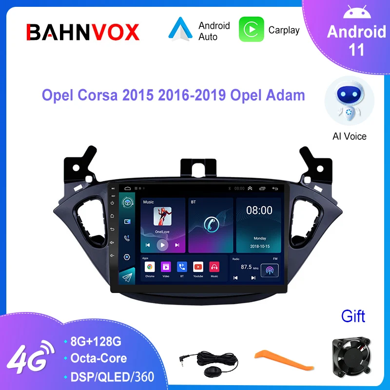 

9" Android 12.0 Car Radio for Opel Corsa 2015-2019 Opel Adam 2013-2016 GPS Navigation Stereo Multimedia Player Screen Head Unit