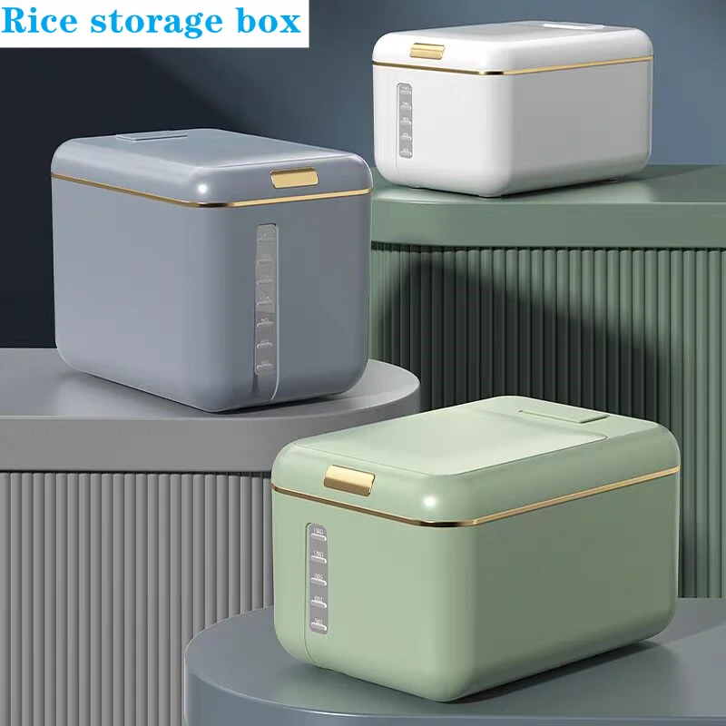 

15KG/10KGInsect Proof Moisture Proof Rice Box Grain Sealed Jar Kitchen Container Bucket Nano Storage Pet Dog Food Box with Lid