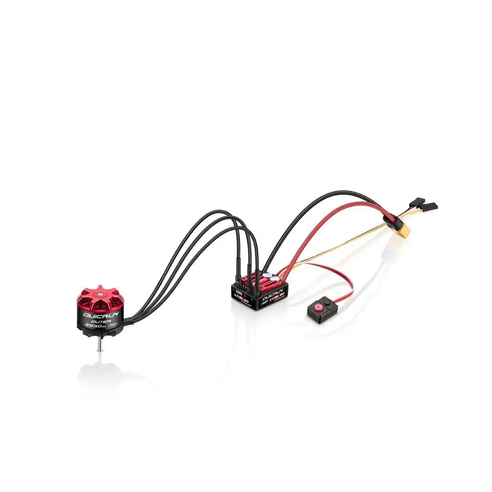 HobbyWing QuicRun الخارجي 3530 SL 1700KV/2200KV فرش السيارات WP 10BL80 80A ESC ل 1/10 RC التحكم عن بعد تسلق الزاحف سيارة