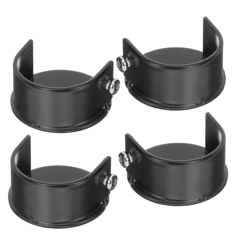 

4Pcs Stainless Steel 28Mm Curtain Rod Holders Heavy Duty Wall Mount Brackets for Closet Shower Window Drapery Rod Support Metal