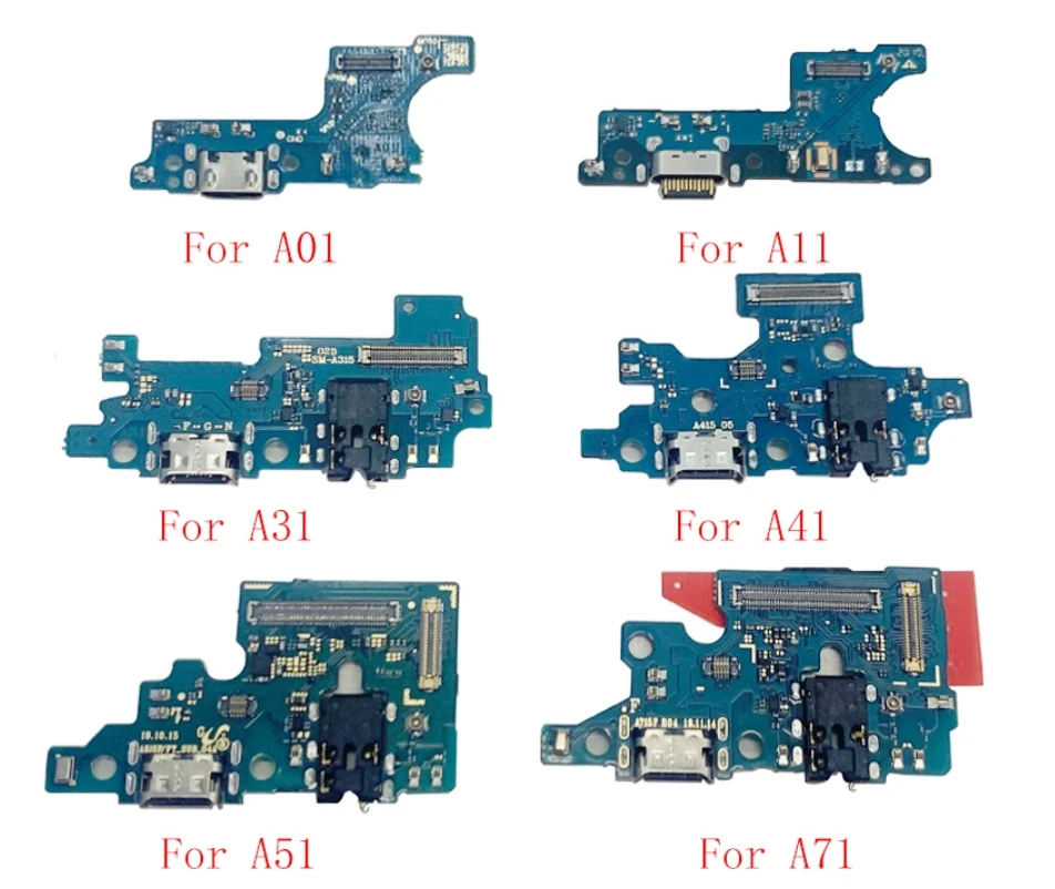 1 buah Port pengisi daya USB kabel Flex papan pengisi daya untuk Samsung Galaxy A11 A21 A31 A41 A51 A71 A01 A04 A04S A21S A20S A30S A50S A70S