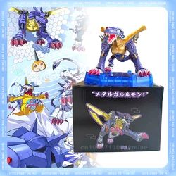 Digimon Adventure 20cm Anime Figures Gk Metal Garurumon Action Figure Pvc Figurine Statue Collection Model Doll Toys Kids Gifts