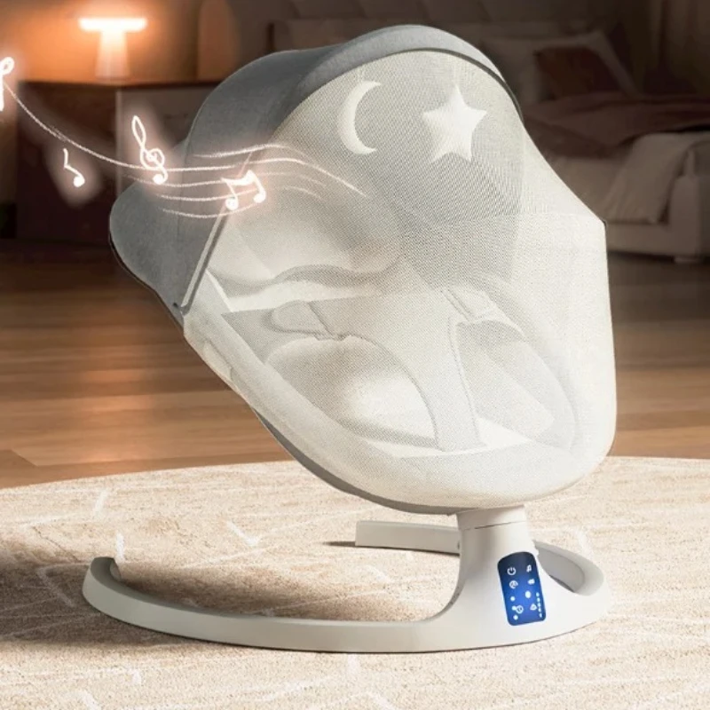 Bebê rockers elétrica motorizada cadeira de balanço do bebê atualização berço elétrico bebê bouncer bluetooth música balanço habilitado automático