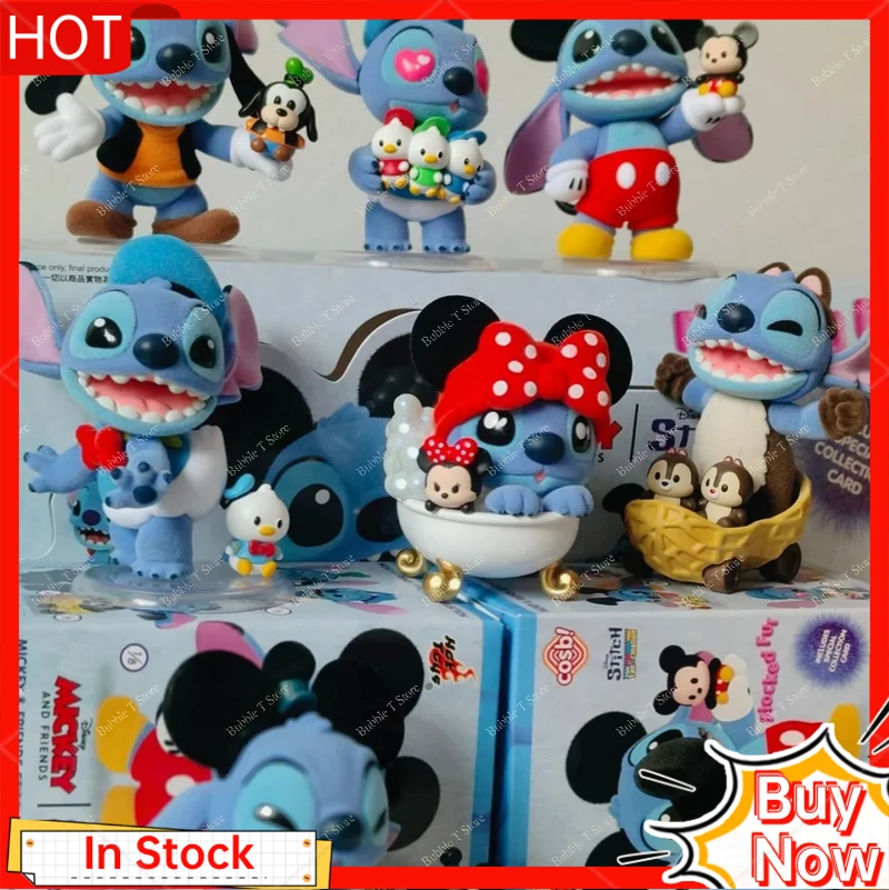 

Disney Crazy Series Collectible Toy Blind Box Cartoon Figure of Mickey And Stitch Trendy Desktop Decor Ideal Kids Christmas Gift
