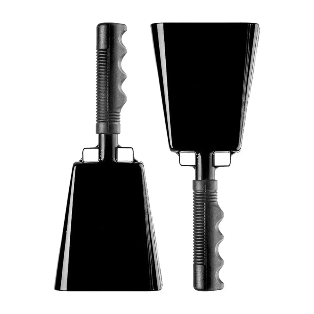 2 Pcs 9 Inch Iron Cow Bells with Handle, Loud Noise Makers for Football, Graduation & Sporting Events