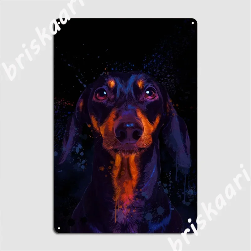 Daschund Metal Sign Decoration Cinema Kitchen Poster Party Tin Sign Poster