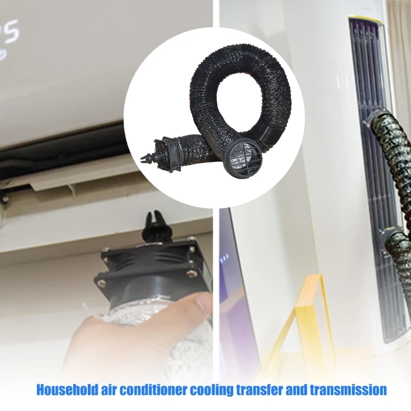Extendable Auto Ventilation Hose With 5V Quick Fan And Rotating Design
