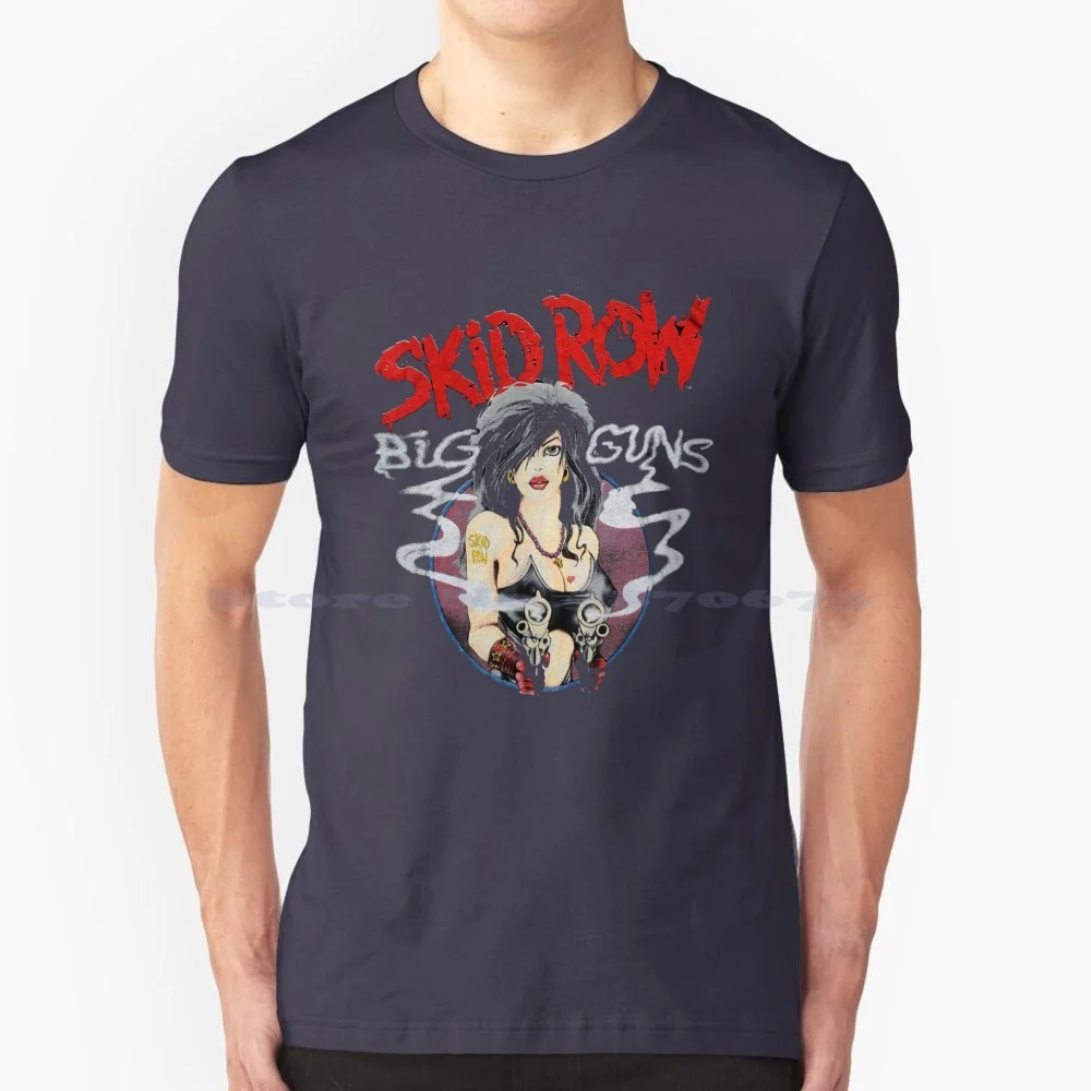 Skid Row Punk Rock Musicskid Row Clothing Skid Row Accessories Skid Row Skid Row Ome And Living Skid Row T Shirt 100% Cotton