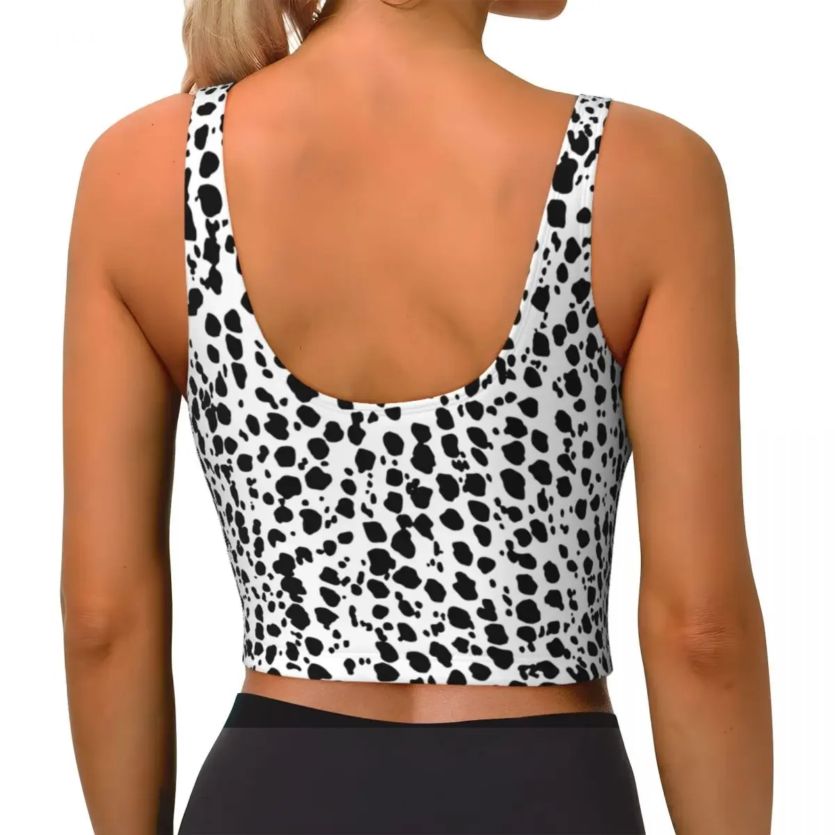 سترة يوجا للنساء ملابس رياضية للصالة الرياضية قطع علوية قصيرة من جلد البقر والحيوانات البرية ملابس خروج للتمرين قابلة للتنفس للسيدات