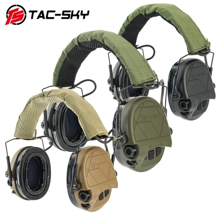 TAC-SKY Electronic TAC300 Tactical Headphones Ear Protection Airsoft Shooting Headset Hearing Protection Noise Reduction Earmuff