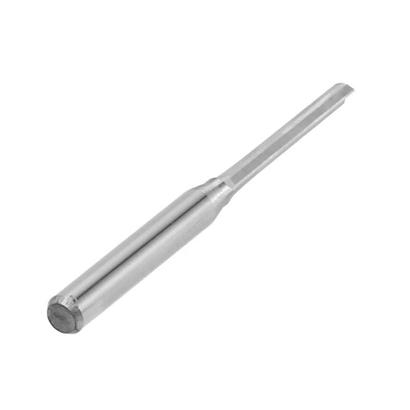 

ABHB-60 Pcs Two Flutes Straight End Mills Straight Slot Bit Wood Cutter Two Double Flute Bits 3.175X2x17mm For CNC Router