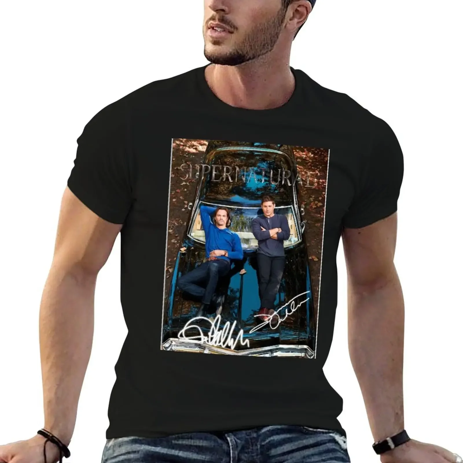 

Sam, Dean, and Baby T-Shirt affliction shirts Aesthetic clothing croswit shirt man mens graphic t-shirts