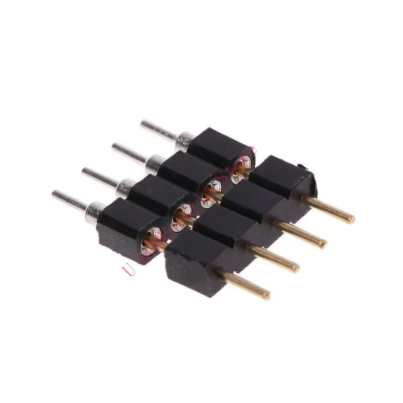 63HF 50 Pcs 4PIN Needle RGB LED Strip Connector Qualitied Male and Female Connector