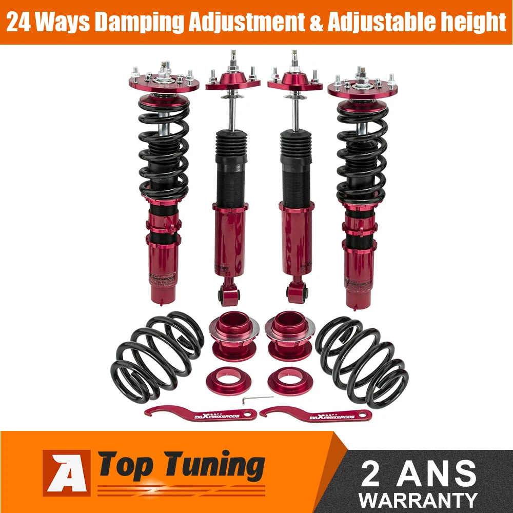 24 Damping Levels Coilover Kit For BMW E46 3Series 323i 330i 325i 328i Coilovers Spring Kits Adjust Height Damper