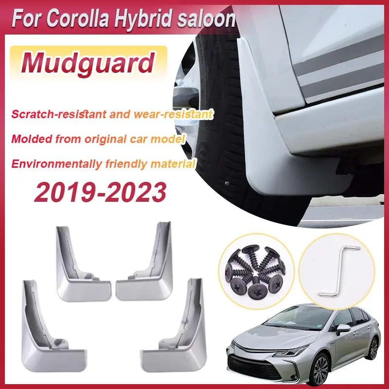 

4 шт. окрашенные для Corolla, аксессуары для гибридного седана, 2023 2019-2022, брызговики, спойлеры, защитные расширители крыльев, автомобильные аксессуары