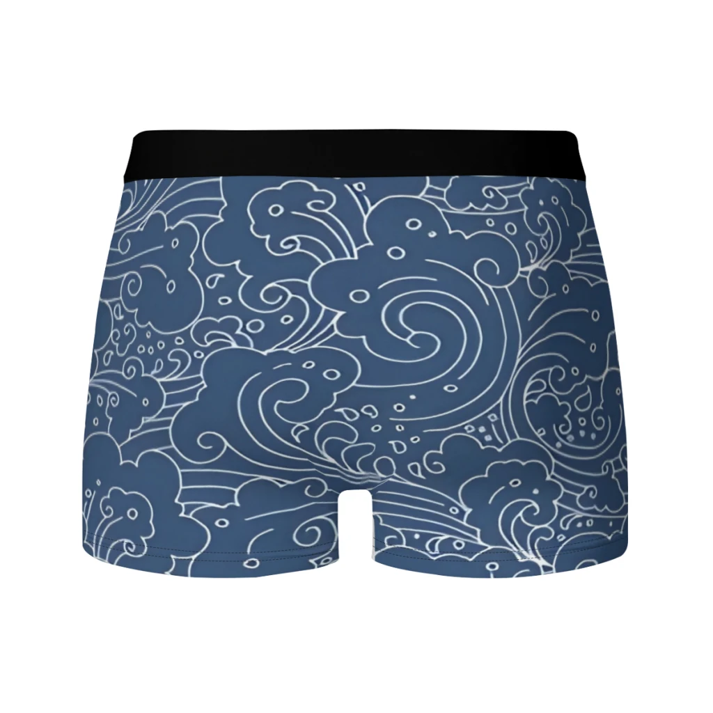 Japanese Style Waves Men Underpants Man Breathable  Boxer Shorts Men's Panties Underwear Gift