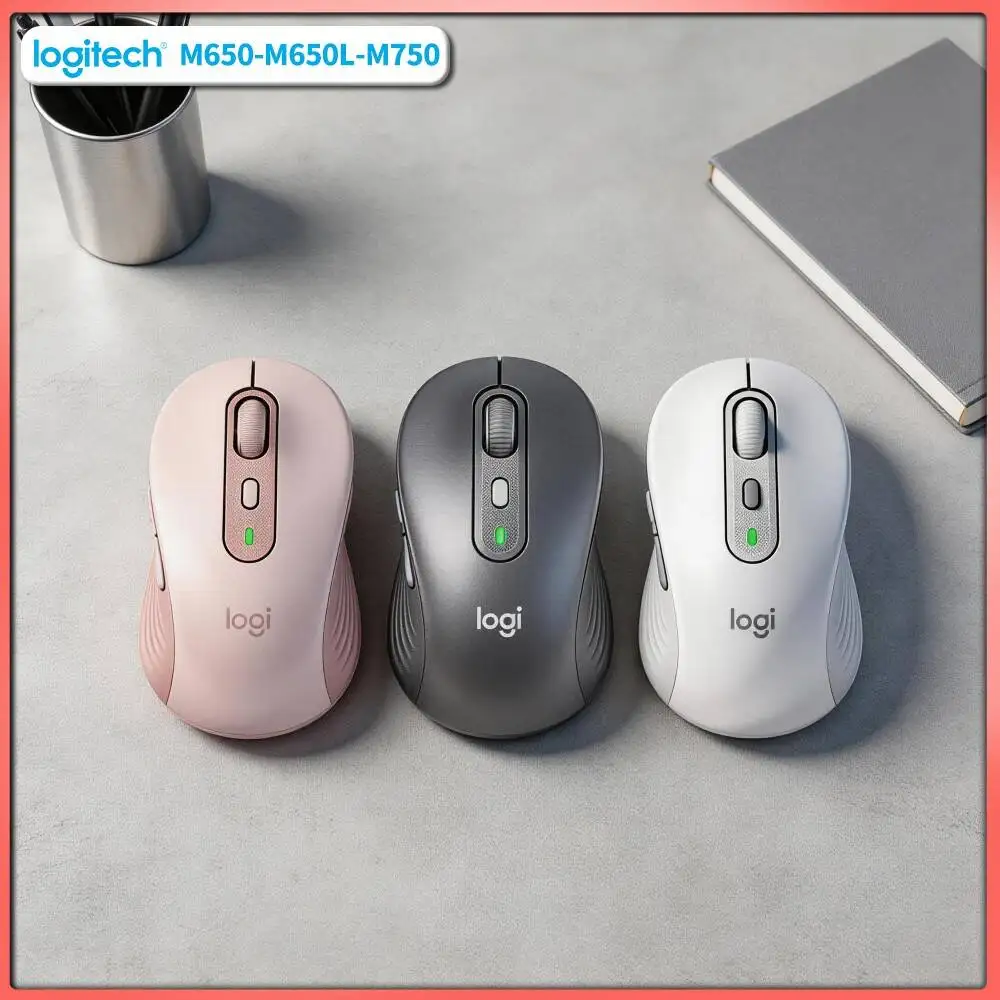 M750 Bluetooth Mouse - Quiet Silent Click Design, SmartWheel Scrolling, 20-Month Battery Life, Work Desk Pick Tool