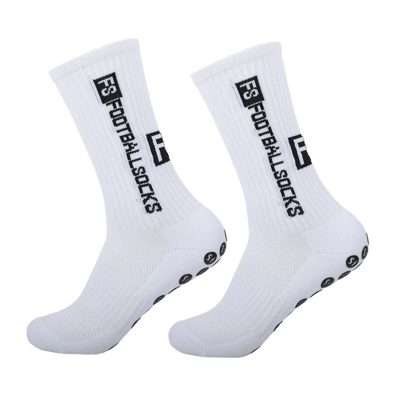 

New Fashion Colorful Sports Socks Non-Slip Football Socks Polyamide Breathable Comfortable Elastic Mid-Calf Socks Sweat-Absorben