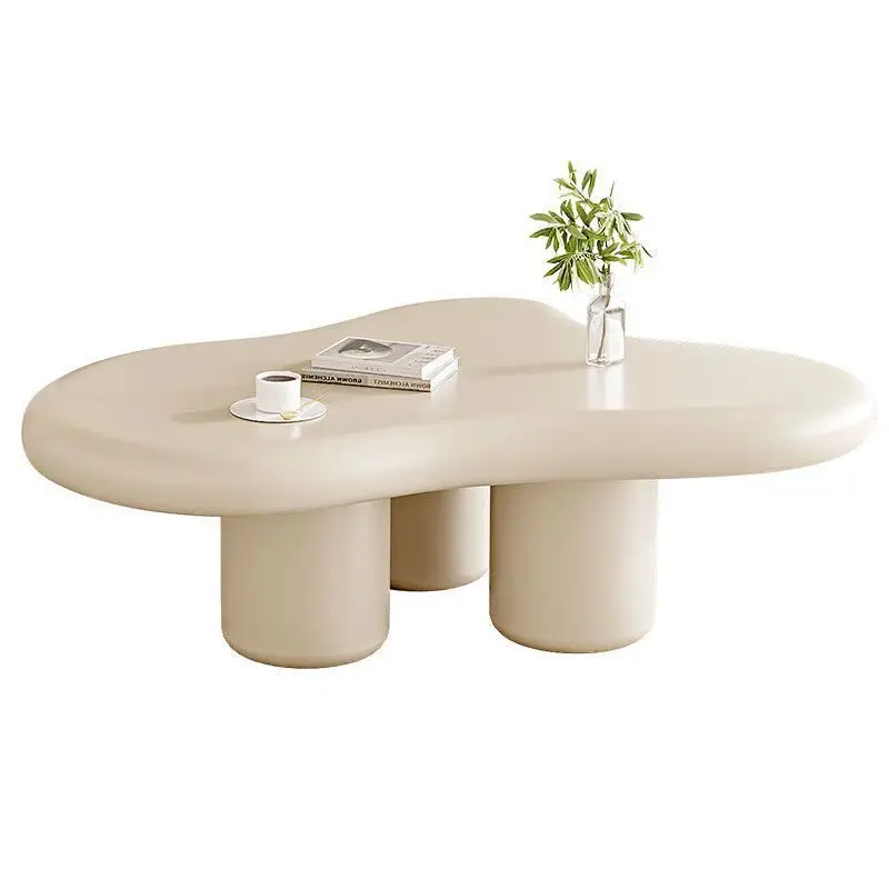

Nordic cloud coffee table household living room simple modern small apartment special-shaped cream wabi sabi wind tea table