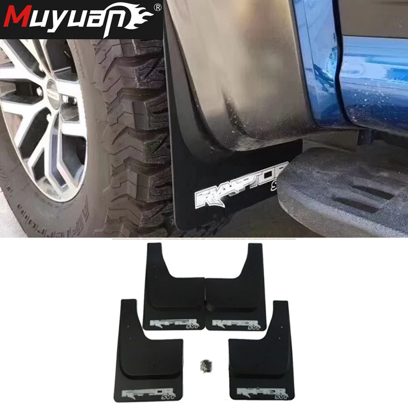 Mudflaps For Ford Raptor F150 Pickup Raptor F-150 Mudguards Splash Guard Fender Mud Flap 2022 2023 Accessories 4Pcs