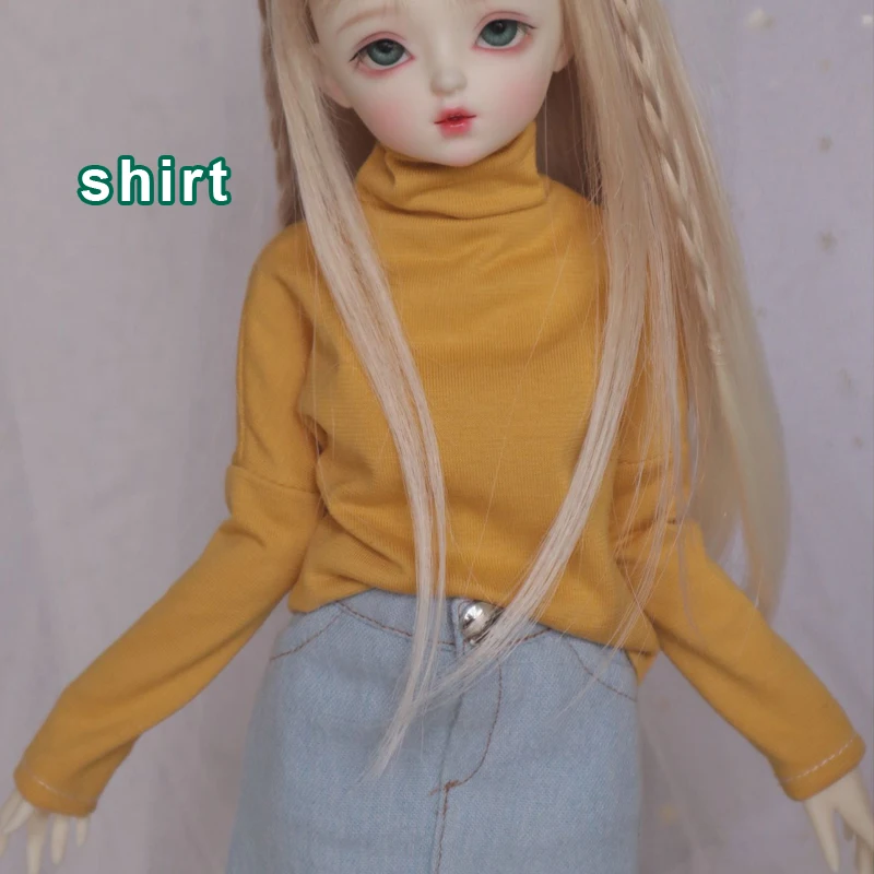 

Детская игрушка D03-P793 BJD DD SD MSD 1/4, аксессуары, маленький высокий воротник, длинный рукав, воротник-водолазка, нижняя рубашка, 1 шт.