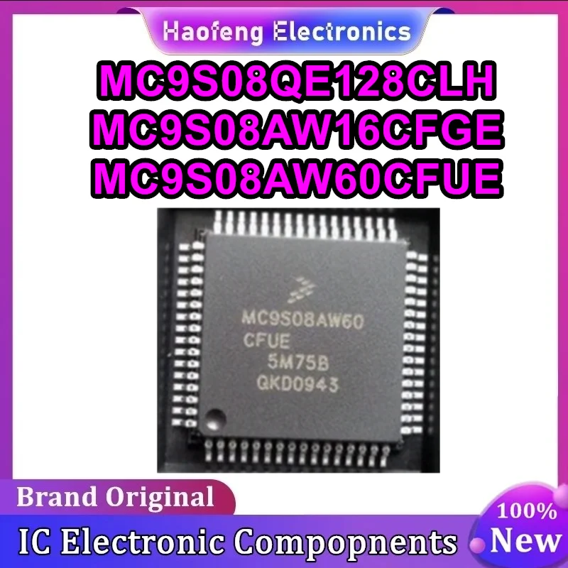 

MC9S08AW16CFGE QFP44 MC9S08QE128CLH 9S08AW60CFUE QFP64 IC чипсет Новый на складе