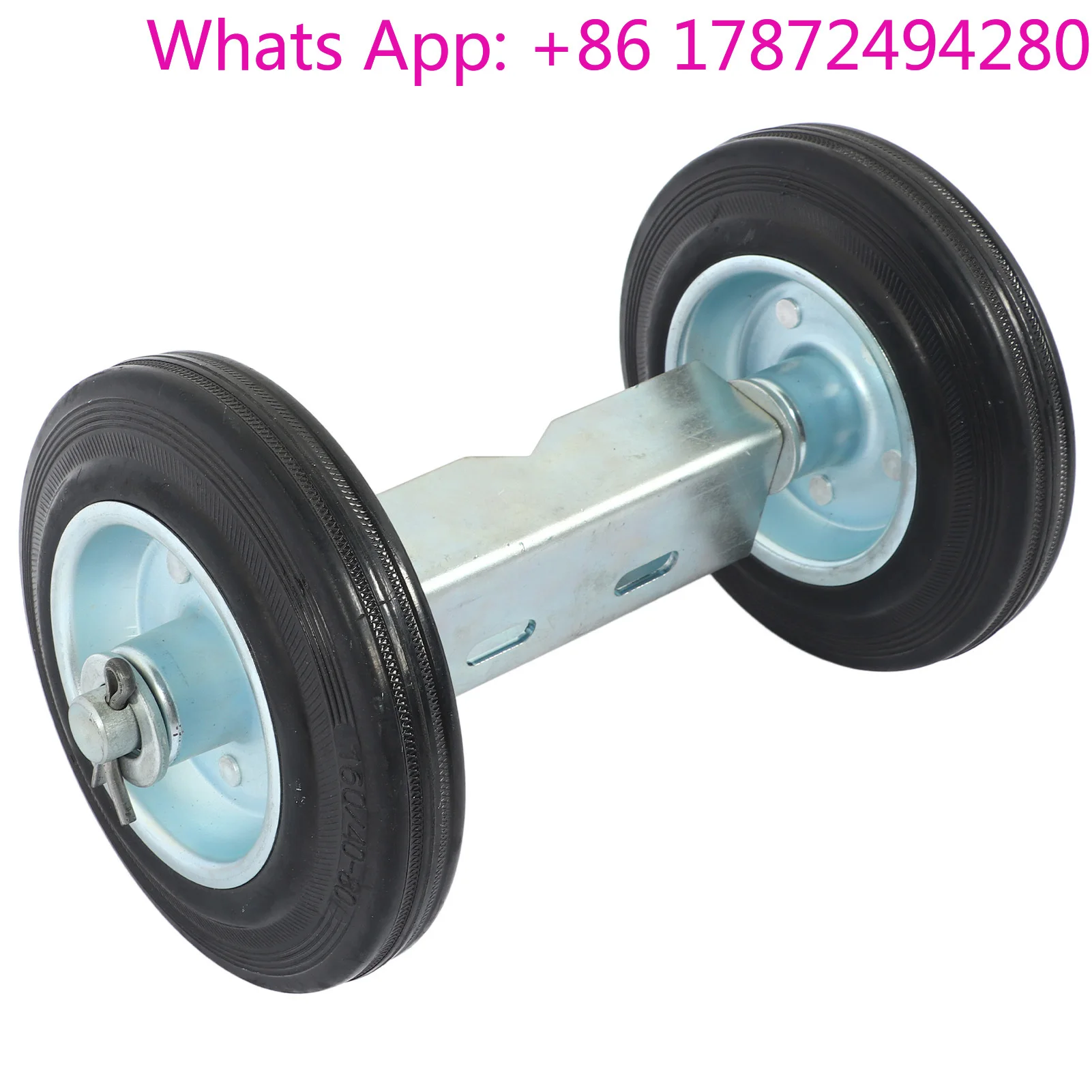 Rolling Chain Link Gate Wheel Kit Yard Gate Wheel Rut Runner Set for Farm Grass Land Gate Wheel Rut Runner