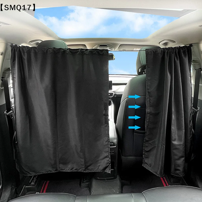 2Pcs/Set 140*80CM Sun Shade Privacy Curtain Taxi Car Isolation Curtain Partition Side Window Sunshade UV Protection Curtain【SMQ】