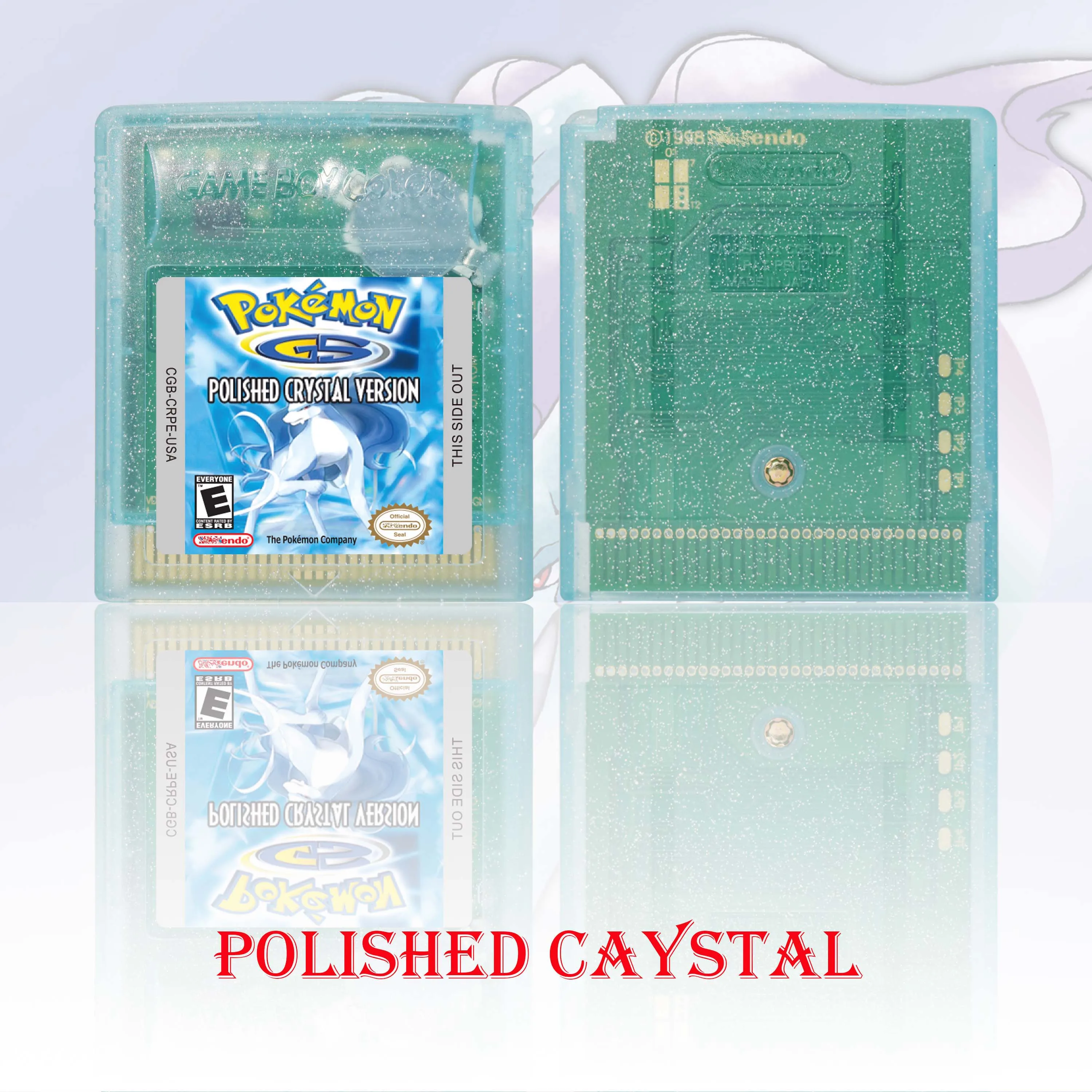

Pokemon Polished Crystal (V3.1.1) GBC Game Cartridge 16 Bit Video Game Console Card High Quality with Battery GBC Video Game