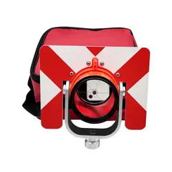 Offset -30/0mm Red And White Single Prism Set With Bag For Sok Nikon Pentax South Gowin Total Stations Surveying