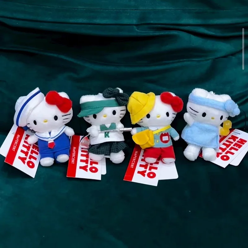 

New Kawaii Sanrio Hello Kitty Cat Bag Decoration Girl Plush Golf Doll Cartoon Doll Birthday Gift Party Decoration Festival Gift