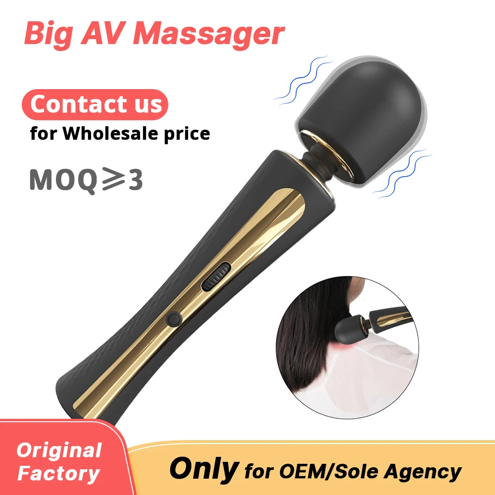 High Quality Wand Massage Multiple Speed Electric Back Adult Master Hand Neck Massager Custom Private Logo