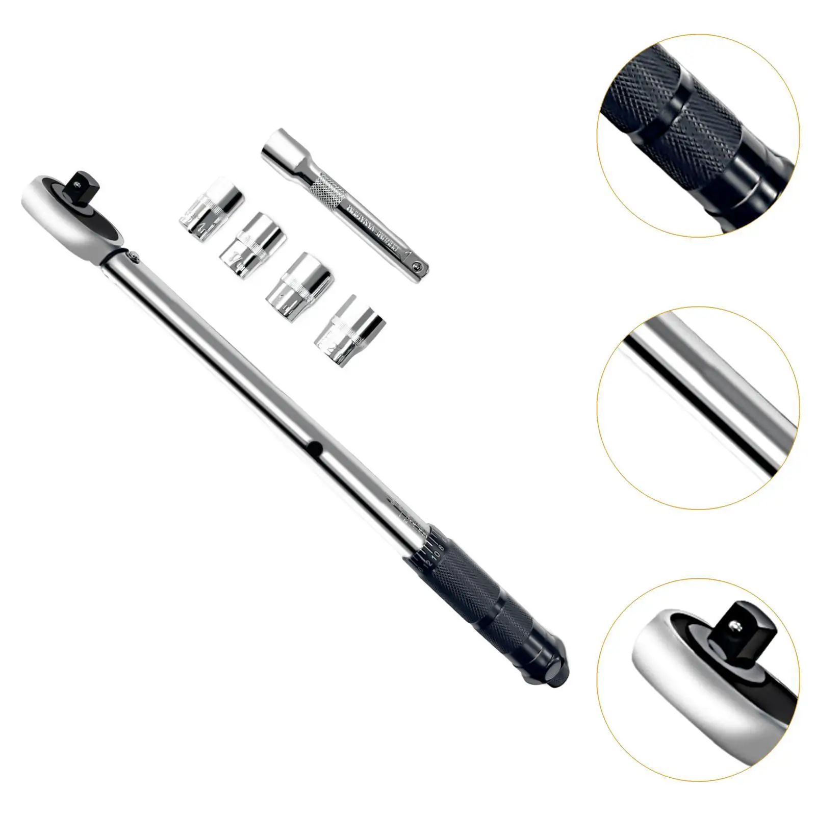 Juego de llaves dinamométricas Drive Click 28-210nm doble dirección eficiente para reparación