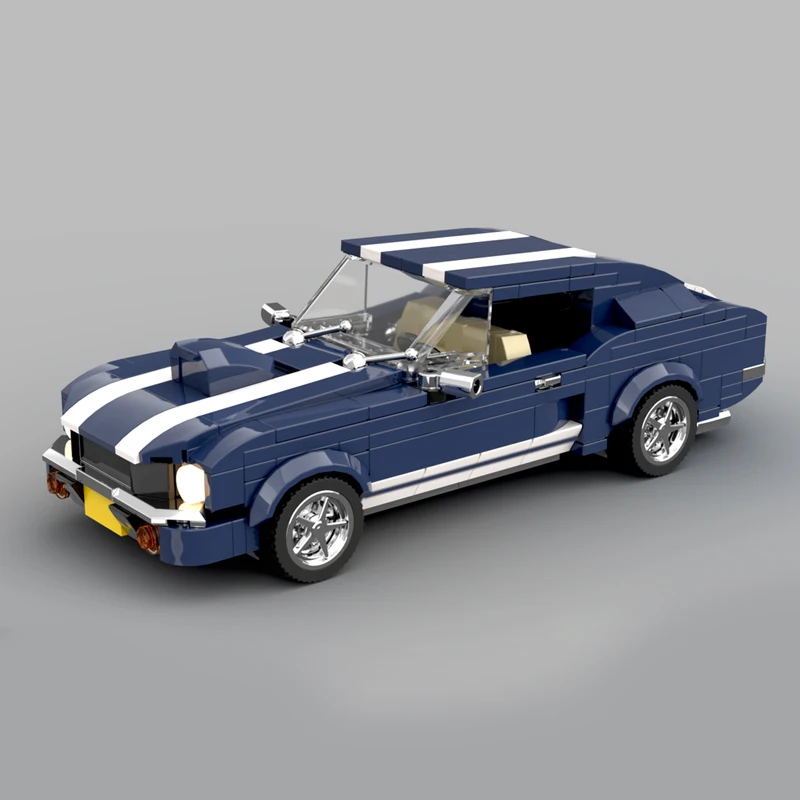 Speed Racing Car Model MOC Building Bricks Top Tier Sports Car Fastback Modular Technology Holiday Gifts Assemble Toy Ideal Gift