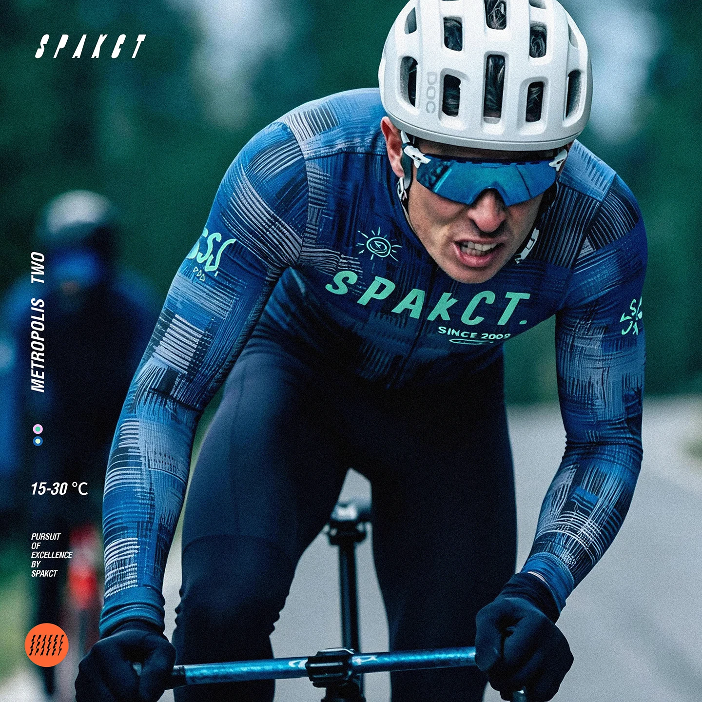 SPAKCT Metropolis Series Men Long‑Sleeve Cycling Jersey  Spring Summer Quick‑Dry Breathable Mountain Road Bicycle Riding Shirt