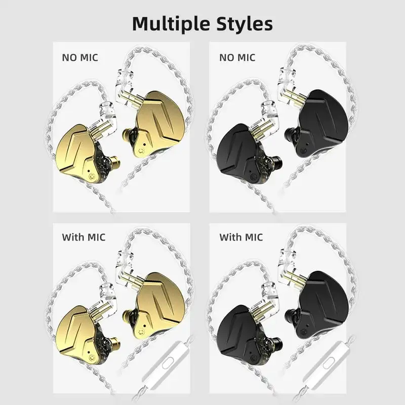 1BA+1DD Driver HIFI DJ Running Sport Earbud DIY Earphones
