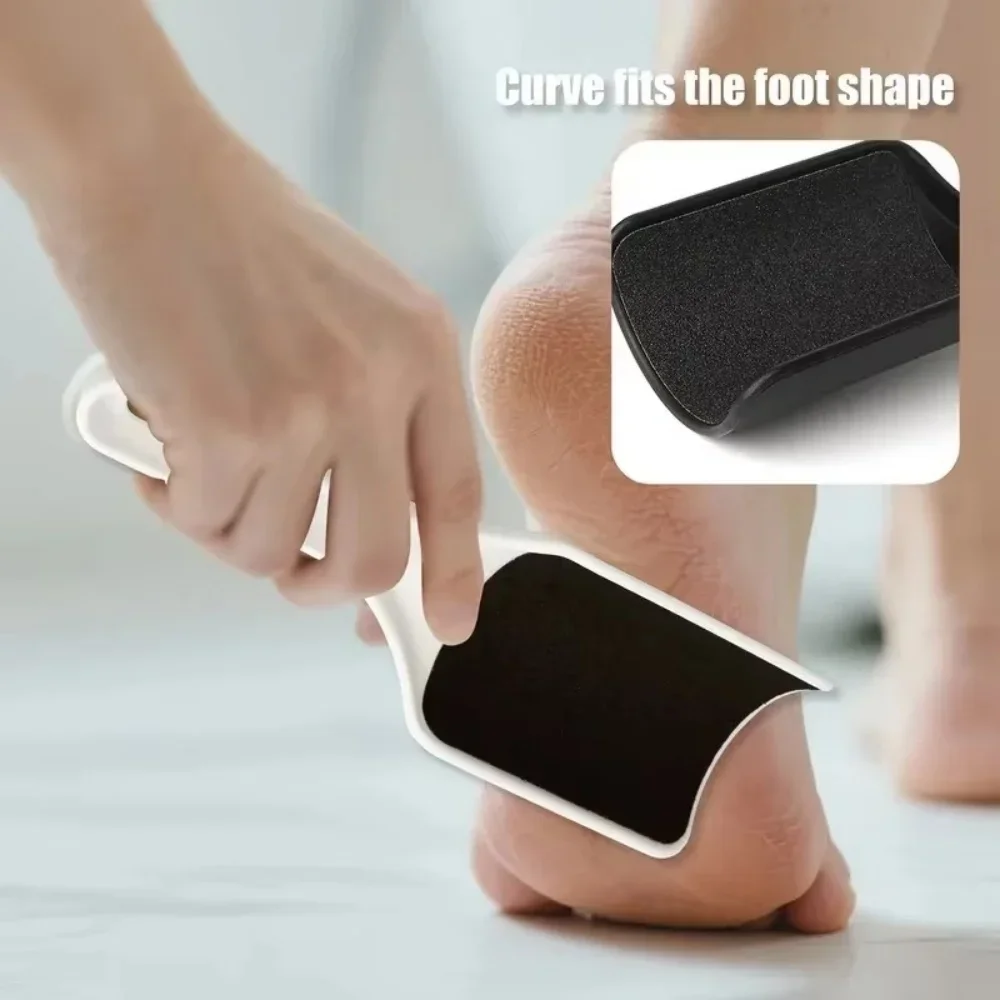

Foot Grinding Pedicure File Foot Heel Scraper with Comfortable Handle Curved Foot Scraper Dead Skin Remover Grind Callus Remover