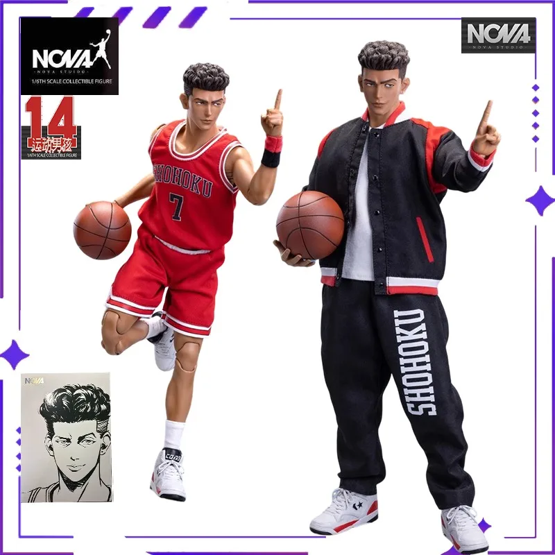 【en stock】 NOVA Studio Original No. 7 baloncesto Slam Dunk Expert Miyagi Ryota Fan1/6 muñeca móvil modelo exquisito juguete hecho a mano