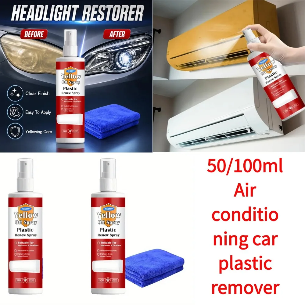 50/100ml Strength Plastic Whitener 100ml Heavy Duty Plastic Stain Remover Upgrades For Air Conditioners Home Appliances 2026