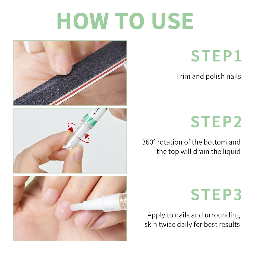 1/2pc ​Nail Care Mild Ingredients Prevent Damaged Nail Bed Treat Onychomycosis Nail Repair Pen For Nail Beauty Health Care Tools