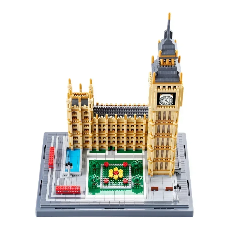 Nieuwe Big Ben-bouwstenen uit de architecturale serie 2024. Versier driedimensionaal montagemodel voor kinderen en volwassenen