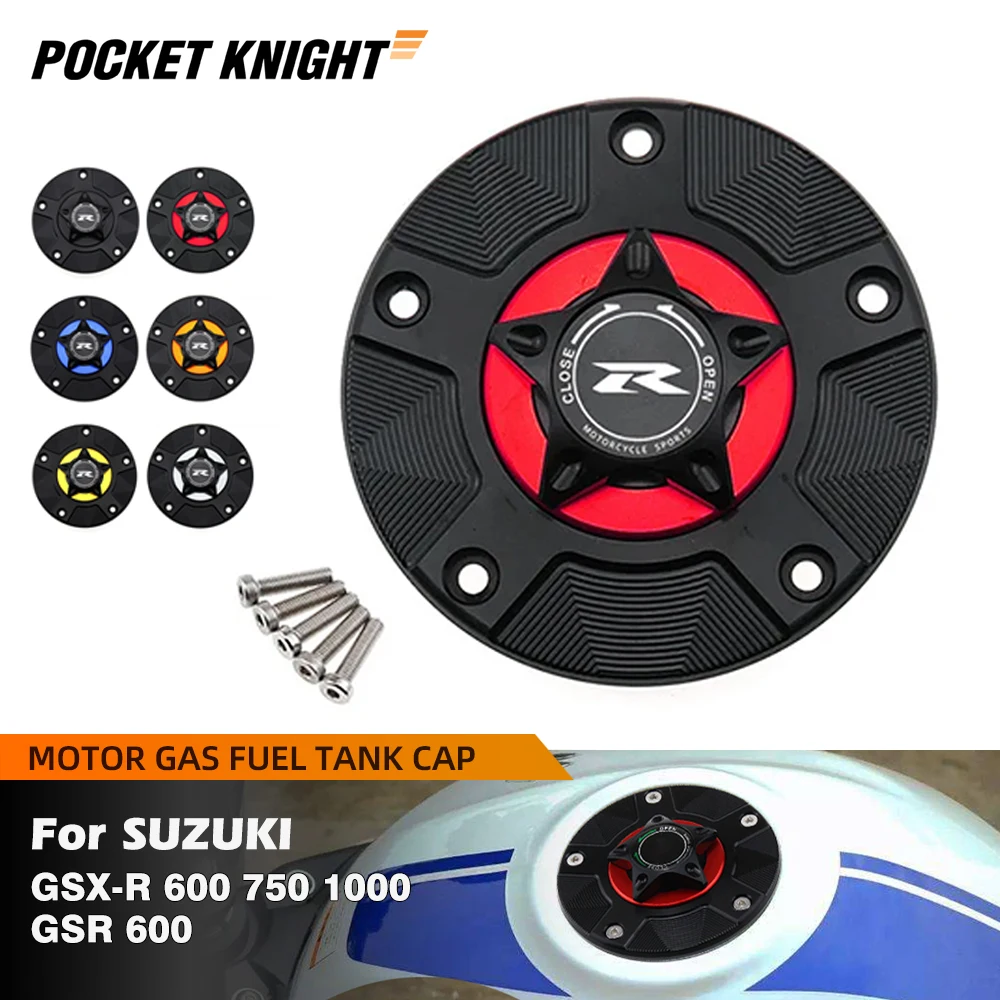 Motorcycle Gas Fuel Tank Cover For Suzuki GSX-R 1000/750/600 GSXR GSR 600 Keyless Gasoline Cap GSXR600 GSXR750 GSXR1000 GSR600