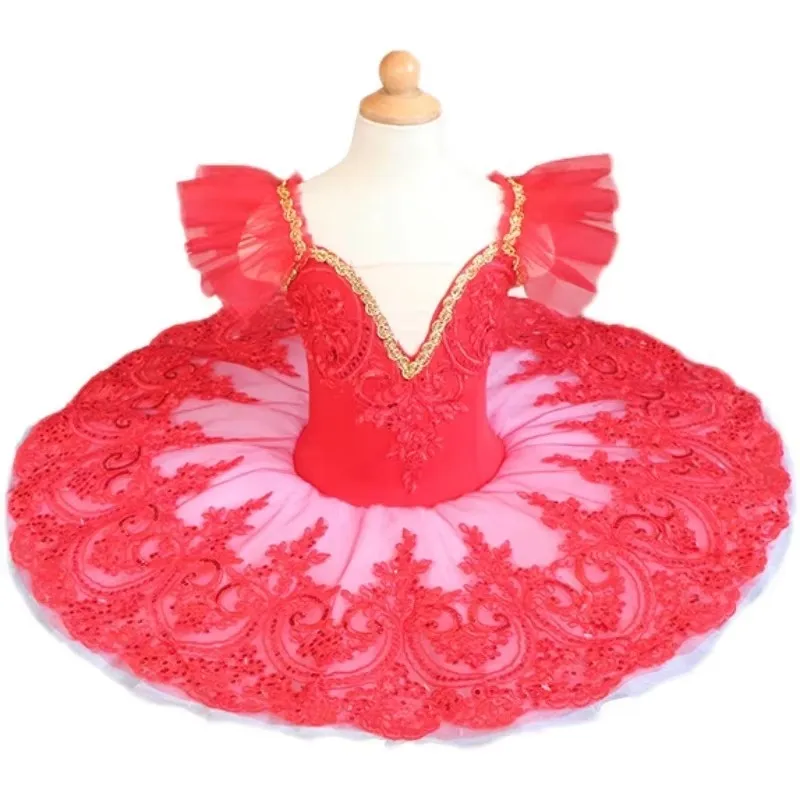 

Red Children's Ballet Professional Tutus Green Kids Adult Swan Lake Pancake Tutu Women Girl Ballerina Costumes Dance Tutu Ballet