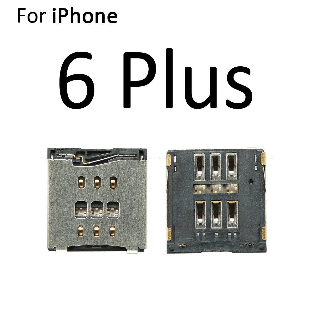 سيم بطاقة صينية المقبس فتحة محول موصل القارئ آيفون 5 5s SE 5C 6 6S 7 8 زائد حامل الحاويات استبدال أجزاء #5