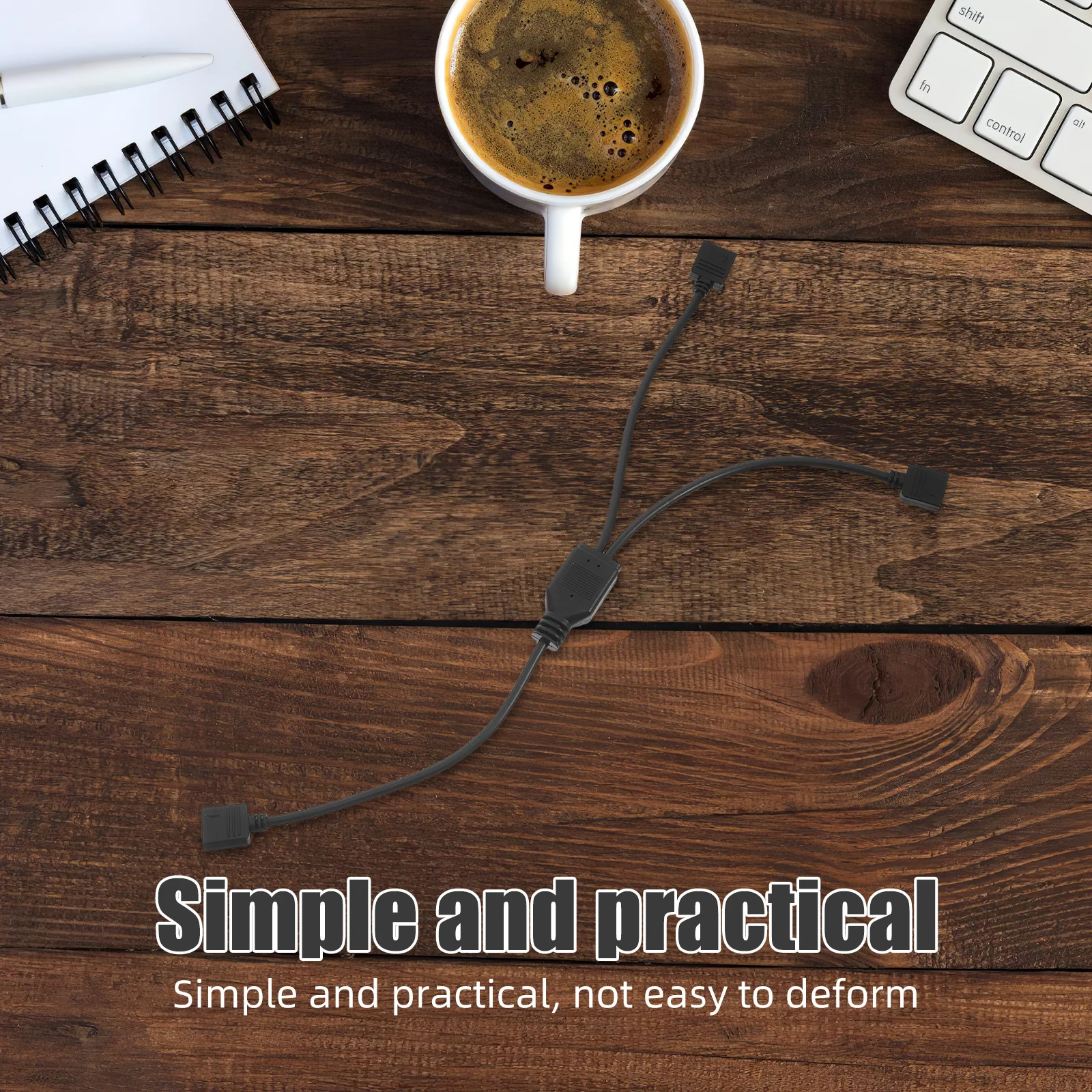 

2Pcs Motherboard Sync Extension Cable 3pin Argb Splitter Easy Installation Supports Multiple Argb Devices Rgb Pc Cable Extension