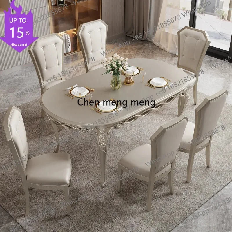

M178 Luxury Living Room Dining Table Chairs Mid Century Nordic Study Dining Table Restaurant Kitchen Mesas De Jantar