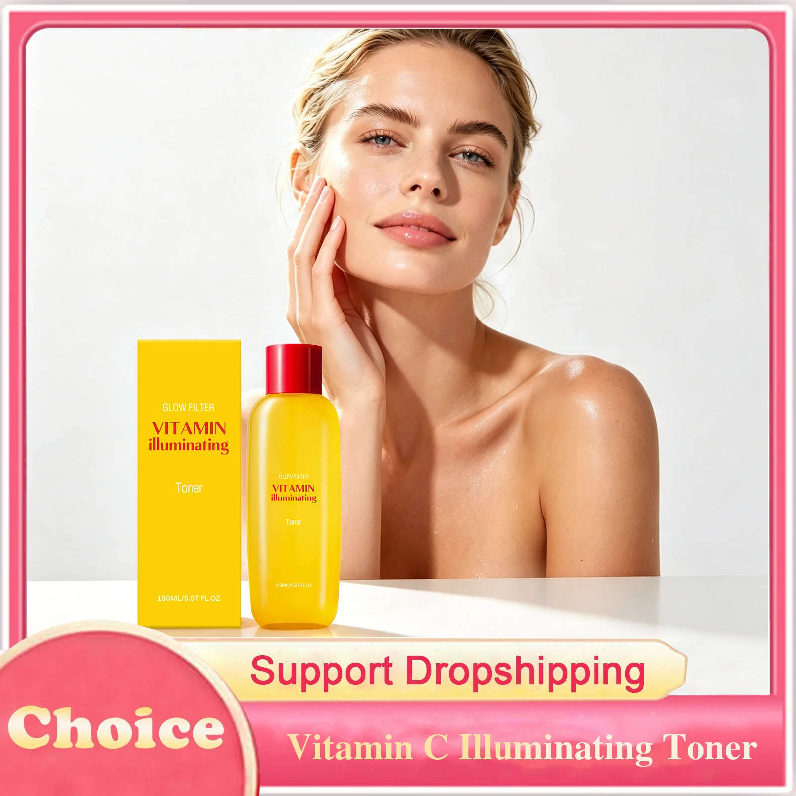Vitamin C Illuminating Toner Deep Hydration Refreshing Improving Dullness Pore Shrinking Brightening Glow Boosting Facial Care