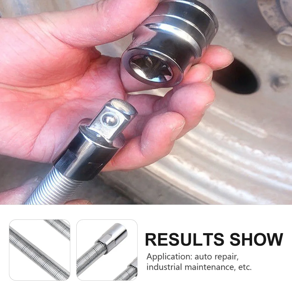 

3Pcs Universal Ratchet Wench Set Heavy Duty Spring Steel Joint Sleeves Electric Tool Accessory Easy Install Disassemble