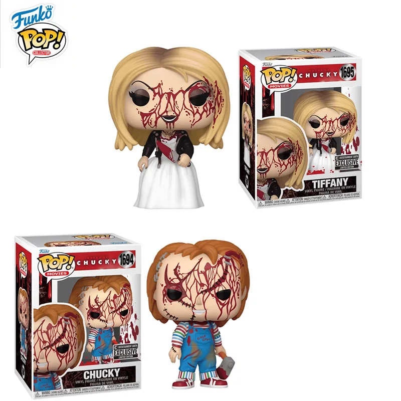 

Funko POP Original Chucky Anime Figure Tiffany 1695# 1694# Action Figure Toys for Boys Girls Gift Collectible Model Ornaments